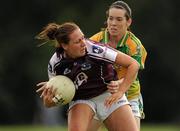 14 August 2010; Aine Gilmore, Galway, in action against Sarah Houlihan, Kerry. TG4 Ladies Football All-Ireland Senior Championship Quarter-Final, Galway v Kerry, St Rynagh's, Banagher, Co. Offaly. Picture credit: Brendan Moran / SPORTSFILE