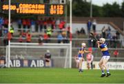 30 June 2016; Lyndon Fairbrother of Tipperary scores a point for his side during the Electric Ireland Munster GAA Hurling Minor Championship Semi-Final game between Cork and Tipperary at Pairc Ui Rinn in Cork. Photo by Eóin Noonan/Sportsfile