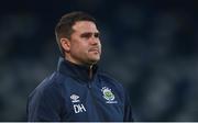 30 June 2016; Linfield manager David Healy during the UEFA Europa League First Qualifying Round 1st Leg game between Linfield and Cork City at Windsor Park in Belfast. Photo by Ramsey Cardy/Sportsfile