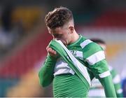 30 June 2016; Dean Clarke of Shamrock Rovers at the end of the UEFA Europa League First Qualifying Round 1st Leg game between Shamrock Rovers and RoPS Rovaniemi at Tallaght Stadium in Tallaght, Co Dublin. Photo by David Maher/Sportsfile