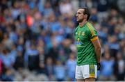 26 June 2016; Graham Reilly of Meath stands for the National Anthem prior to the Leinster GAA Football Senior Championship Semi-Final match between Dublin and Meath at Croke Park in Dublin. Photo by Piaras Ó Mídheach/Sportsfile