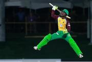 30 June 2016; Jason Mohammed of Guyana Amazon Warriors celebrates hitting the winning runs for Guyana Amazon Warriors during Match 2 of the Hero Caribbean Premier League between St Kitts & Nevis Patriots and Guyana Amazon Warriors at Warner Park in Basseterre, St Kitts. Photo by: Ashley Allen/Sportsfile