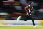 30 June 2016; Carlos Brathwaite of St Kitts & Nevis Patriots runs in to bowl during Match 2 of the Hero Caribbean Premier League between St Kitts & Nevis Patriots and Guyana Amazon Warriors at Warner Park in Basseterre, St Kitts. Photo by: Ashley Allen/Sportsfile