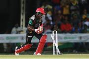 30 June 2016; Devon Thomas of St Kitts & Nevis Patriots is bowled during Match 2 of the Hero Caribbean Premier League between St Kitts & Nevis Patriots and Guyana Amazon Warriors at Warner Park in Basseterre, St Kitts. Photo by: Ashley Allen/Sportsfile