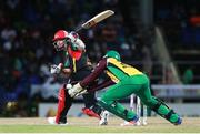 30 June 2016; Brad Hodge of St Kitts & Nevis Patriots sweeps for four during Match 2 of the Hero Caribbean Premier League between St Kitts & Nevis Patriots and Guyana Amazon Warriors at Warner Park in Basseterre, St Kitts. Photo by: Ashley Allen/Sportsfile