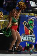 30 June 2016; St Kitts & Nevis Patriots cheerleader during Match 2 of the Hero Caribbean Premier League between St Kitts & Nevis Patriots and Guyana Amazon Warriors at Warner Park in Basseterre, St Kitts. Photo by: Ashley Allen/Sportsfile