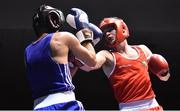 2 July 2016; James McGivern, right, of Ireland exchanges punches with Roman Podoprigora of Russia in their 56kg bout during a Boxing Test Match event between Ireland and Russia at The National Stadium in Dublin. Photo by Sportsfile