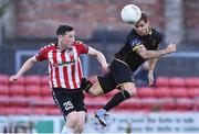 1 July 2016; Darren Meenan of Dundalk in action against Conor McDermott of Derry City during the SSE Airtricity League Premier Division match between Derry City and Dundalk at the Brandywell Stadium in Derry. Photo by David Maher/Sportsfile