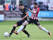 1 July 2016; Patrick McEleney of Dundalk in action against Patrick McClean of Derry City during the SSE Airtricity League Premier Division match between Derry City and Dundalk at the Brandywell Stadium in Derry. Photo by David Maher/Sportsfile