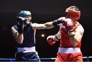 2 July 2016; Eduard Abdrakhmanov of Russia, left, exchanges punches with Joe Ward of Ireland in their 81kg bout during a Boxing Test Match event between Ireland and Russia at The National Stadium in Dublin. Photo by Sportsfile