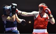 2 July 2016; Joe Ward of Ireland, right, exchanges punches with Eduard Abdrakhmanov of Russia in their 81kg bout during a Boxing Test Match event between Ireland and Russia at The National Stadium in Dublin. Photo by Sportsfile