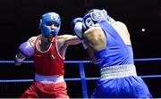 2 July 2016; Michael Conlan of Ireland, left, exchanges punches with Nasim Ferox Sadiki of Russia in their 56kg bout during a Boxing Test Match event between Ireland and Russia at The National Stadium in Dublin. Photo by Sportsfile