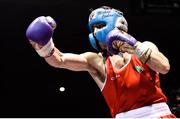 2 July 2016; Michael Conlan of Ireland during his 56kg bout against Nasim Ferox Sadiki of Russia during a Boxing Test Match event between Ireland and Russia at The National Stadium in Dublin. Photo by Sportsfile