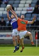 2 July 2016; David Conway of Laois in action against Seán Connell of Armagh during the GAA Football All-Ireland Senior Championship Round 1A Refixture at O'Moore Park in Portlaoise, Co. Laois. Photo by Sportsfile