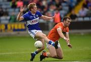 2 July 2016; Alan Farrell of Laois in action against Brendan Donaghy of Armagh during the GAA Football All-Ireland Senior Championship Round 1A Refixture at O'Moore Park in Portlaoise, Co. Laois. Photo by Sportsfile