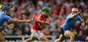 2 July 2016; Alan Cadogan of Cork scores his side's first goal under pressure from Dublin players Eoghan O’Donnell, left, and Cian O’Callaghan during the GAA Hurling All-Ireland Senior Championship Round 1 match between Cork and Dublin at Pairc Ui Rinn in Cork. Photo by Seb Daly/Sportsfile