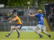 2 July 2016; Tony Kelly of Clare in action against Colm Stapleton of Laois during the GAA Hurling All-Ireland Senior Championship Round 1 match between Clare and Laois at Cusack Park in Ennis, Co Clare. Photo by Piaras Ó Mídheach/Sportsfile