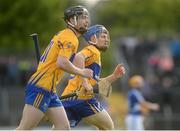 2 July 2016; Pádraic Collins of Clare, right, looks on with team-mate Tony Kelly as his shot goes over the bar during the GAA Hurling All-Ireland Senior Championship Round 1 match between Clare and Laois at Cusack Park in Ennis, Co Clare. Photo by Piaras Ó Mídheach/Sportsfile