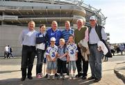 15 August 2010; Waterford supporters, front, from left, John Gleeson, age 6, Luke Murray, age 5, Jane Gleeson, 8, with back, from left, John Brady, Tara Brady, Kieran Gleeson, Michael Murray, Liam Gleeson and Brian Gleeson, all from Ardmore, Co. Waterford, at the GAA Hurling All-Ireland Championship Semi-Finals. GAA Hurling All-Ireland Senior Championship Semi-Final, Waterford v Tipperary, Croke Park, Dublin. Picture credit: Stephen McCarthy / SPORTSFILE
