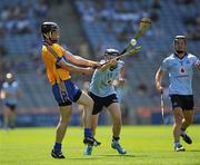 15 August 2010; Stephen O'Halloran, Clare, in action against Ben Quinn, Dublin. ESB GAA Hurling All-Ireland Minor Championship Semi-Final, Clare v Dublin, Croke Park, Dublin. Picture credit: Ray McManus / SPORTSFILE