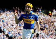 15 August 2010; Lar Corbett, Tipperary, celebrates after scoring his side's first goal. GAA Hurling All-Ireland Senior Championship Semi-Final, Waterford v Tipperary, Croke Park, Dublin. Picture credit: Dáire Brennan / SPORTSFILE