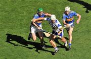 15 August 2010; Stephen Molumphy, Waterford, in action against Declan Fanning, left, and Michael Cahill, Tipperary. GAA Hurling All-Ireland Senior Championship Semi-Final, Waterford v Tipperary, Croke Park, Dublin. Picture credit: Brendan Moran / SPORTSFILE