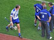 15 August 2010; Eoin Kelly, Waterford, looks towards manager Davy Fitzgerald, after being substituted. GAA Hurling All-Ireland Senior Championship Semi-Final, Waterford v Tipperary, Croke Park, Dublin. Picture credit: Brendan Moran / SPORTSFILE