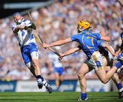 15 August 2010; Shane Walsh, Waterford, in action against Padraic Maher, Tipperary. GAA Hurling All-Ireland Senior Championship Semi-Final, Waterford v Tipperary, Croke Park, Dublin. Picture credit: Oliver McVeigh / SPORTSFILE