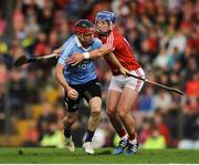 2 July 2016; Niall Corcoran of Dublin in action against Patrick Horgan of Cork during the GAA Hurling All-Ireland Senior Championship Round 1 match between Cork and Dublin at Pairc Ui Rinn in Cork. Photo by Eóin Noonan/Sportsfile