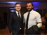 2 July 2016; Paralympics Ireland board member Gordon D'Arcy and Leinster rugby player Isa Nacewa at the Paralympics Ireland More Than Sport fundraising ball. The event was held in order to raise vital funds for the Irish team on the road to Rio 2016 at the Ballsbridge Hotel in Dublin. Photo by Sportsfile