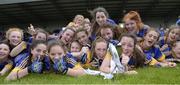 2 July 2016; The Tipperary team celebrate after victory over Meath in the All-Ireland Ladies Football U14 'B' Championship Final at McDonagh Park in Nenagh, Co Tipperary. Photo by Ray Lohan/SPORTSFILE