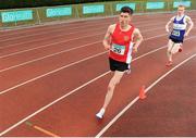 2 July 2016; Karl Fitzmaurice of Ennis Track A.C. on his way to winning the U23 Men's 5000m during the GloHealth National Junior and U23 Track & Field Championships at Tullamore Harriers Stadium in Tullamore, Offaly. Photo by Sam Barnes/Sportsfile