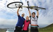 2 July 2016; Cyclists Billy Cartildge, Kasia Jukubina and Seamus Higgins from Tralee during the 2016 Ring of Kerry Charity Cycle. Photo by Valerie O'Sullivan via SPORTSFILE