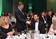2 July 2016; Paralympics Ireland board member Gordon D'Arcy speaking with former Dublin footballer Bryan Cullen at the Paralympics Ireland More Than Sport fundraising ball. The event was held in order to raise vital funds for the Irish team on the road to Rio 2016 at the Ballsbridge Hotel in Dublin. Photo by Sportsfile
