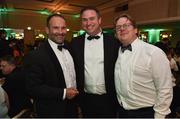 2 July 2016; Stephen McIvor, left, Dave Malone and Morgan McAndrew, right, at the Paralympics Ireland More Than Sport fundraising ball. The event was held in order to raise vital funds for the Irish team on the road to Rio 2016 at the Ballsbridge Hotel in Dublin. Photo by Sportsfile