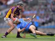 3 July 2016; Paddy Smyth of Dublin in action against Andy Walsh of Wexford during the Electric Ireland Leinster GAA Hurling Minor Championship Final match between Dublin and Wexford at Croke Park in Dublin. Photo by Stephen McCarthy/Sportsfile