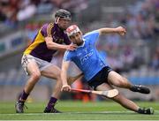3 July 2016; Paddy Smyth of Dublin in action against Andy Walsh of Wexford during the Electric Ireland Leinster GAA Hurling Minor Championship Final match between Dublin and Wexford at Croke Park in Dublin. Photo by Stephen McCarthy/Sportsfile