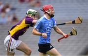 3 July 2016; Colin Currie of Dublin in action against Garry Molloy of Wexford during the Electric Ireland Leinster GAA Hurling Minor Championship Final match between Dublin and Wexford at Croke Park in Dublin. Photo by Stephen McCarthy/Sportsfile