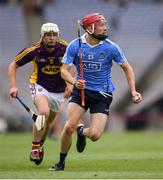 3 July 2016; Colin Currie of Dublin in action against Ciaran Murphy of Wexford during the Electric Ireland Leinster GAA Hurling Minor Championship Final match between Dublin and Wexford at Croke Park in Dublin. Photo by Stephen McCarthy/Sportsfile