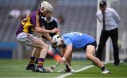 3 July 2016; Jack O'Neill of Dublin in action against Eoin Kelly of Wexford during the Electric Ireland Leinster GAA Hurling Minor Championship Final match between Dublin and Wexford at Croke Park in Dublin. Photo by Stephen McCarthy/Sportsfile