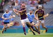 3 July 2016; Conor Flood of Wexford in action against David Keogh of Dublin during the Electric Ireland Leinster GAA Hurling Minor Championship Final match between Dublin and Wexford at Croke Park in Dublin. Photo by Stephen McCarthy/Sportsfile