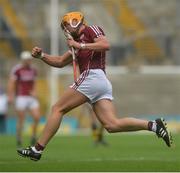 3 July 2016; Davey Glennon of Galway celebrates scoring a first half point during the Leinster GAA Hurling Senior Championship Final match between Galway and Kilkenny at Croke Park in Dublin. Photo by Piaras Ó Mídheach/Sportsfile