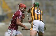 3 July 2016; Kieran Joyce of Kilkenny about to collide with Joe Canning of Galway, off the ball, for which Joyce was shown the yellow card by referee Fergal Horgan during the Leinster GAA Hurling Senior Championship Final match between Galway and Kilkenny at Croke Park in Dublin. Photo by Piaras Ó Mídheach/Sportsfile