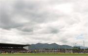 3 July 2016; The Kerry and Tipperary teams walk in the pre-match padade before the Munster GAA Football Senior Championship Final match between Kerry and Tipperary at Fitzgerald Stadium in Killarney, Co Kerry. Photo by Brendan Moran/Sportsfile