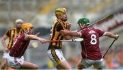 3 July 2016; John Power of Kilkenny in action against Davey Glennon and David Burke of Galway, right, during the Leinster GAA Hurling Senior Championship Final match between Galway and Kilkenny at Croke Park in Dublin. Photo by Piaras Ó Mídheach/Sportsfile