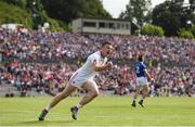 3 July 2016; Connor McAliskey of Tyrone celebrates after scoring his side's third goal of the game during the Ulster GAA Football Senior Championship Semi-Final Replay between Tyrone and Cavan at St Tiemach's Park in Clones, Co Monaghan. Photo by Ramsey Cardy/Sportsfile