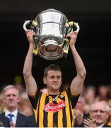 3 July 2016; Kilkenny captain Lester Ryan lifts the Bob O'Keeffe Cup following the Leinster GAA Hurling Senior Championship Final match between Galway and Kilkenny at Croke Park in Dublin. Photo by Stephen McCarthy/Sportsfile