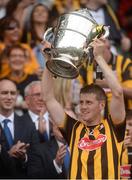 3 July 2016; Kilkenny captain Lester Ryan lifts The Bob O'Keeffe Cup after the Leinster GAA Hurling Senior Championship Final match between Galway and Kilkenny at Croke Park in Dublin. Photo by Piaras Ó Mídheach/Sportsfile