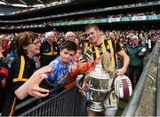 3 July 2016; Kilkenny captain Lester Ryan with supporters following the Leinster GAA Hurling Senior Championship Final match between Galway and Kilkenny at Croke Park in Dublin. Photo by Stephen McCarthy/Sportsfile