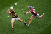 3 July 2016; Padraig Walsh of Kilkenny clears under pressure from Cyril Donnellan of Galway during the second half of the Leinster GAA Hurling Senior Championship Final match between Galway and Kilkenny at Croke Park in Dublin. Photo by Ray McManus/Sportsfile